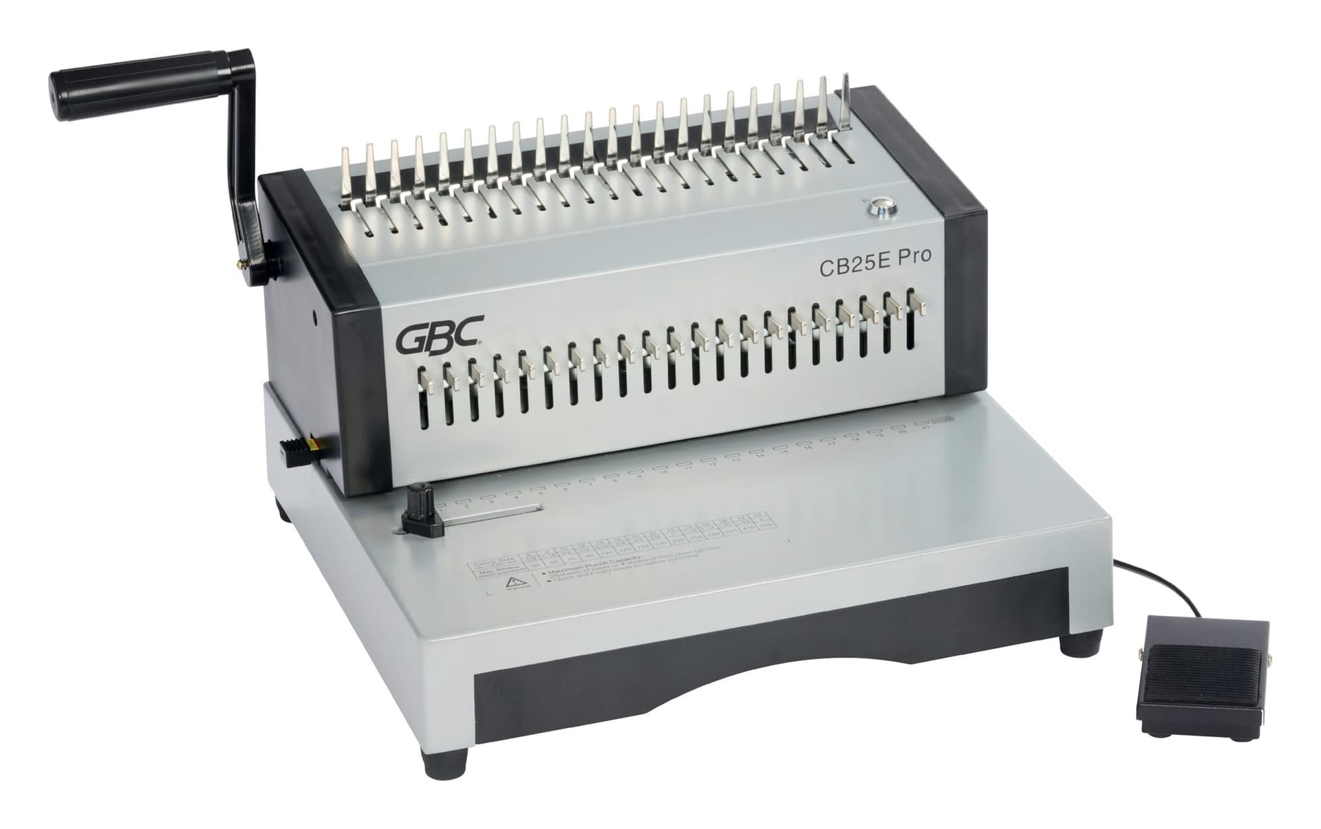 Inbindmachine GBC Combbind CB25E Pro 21-gaats