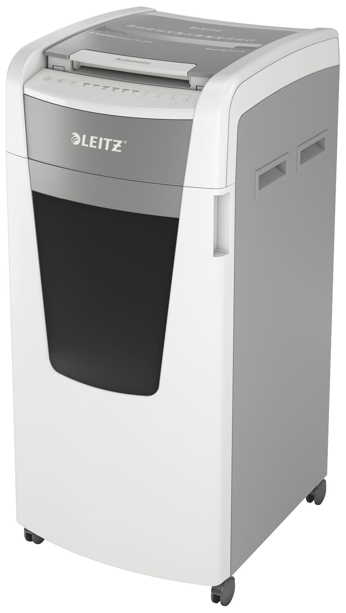 Papiervernietiger Leitz IQ Auto+ Office Pro 600 P5 snippers 2x15mm 3
