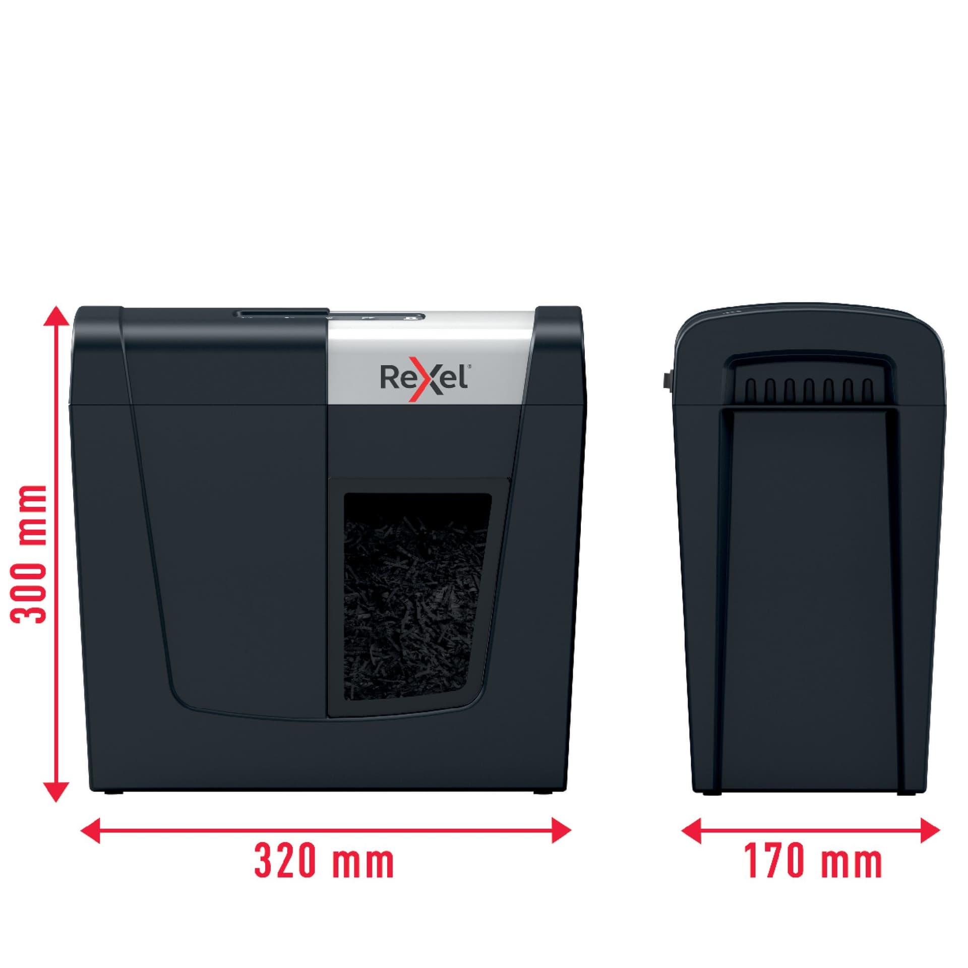 Papiervernietiger Rexel Secure MC3 P5 snippers 2x15mm 2