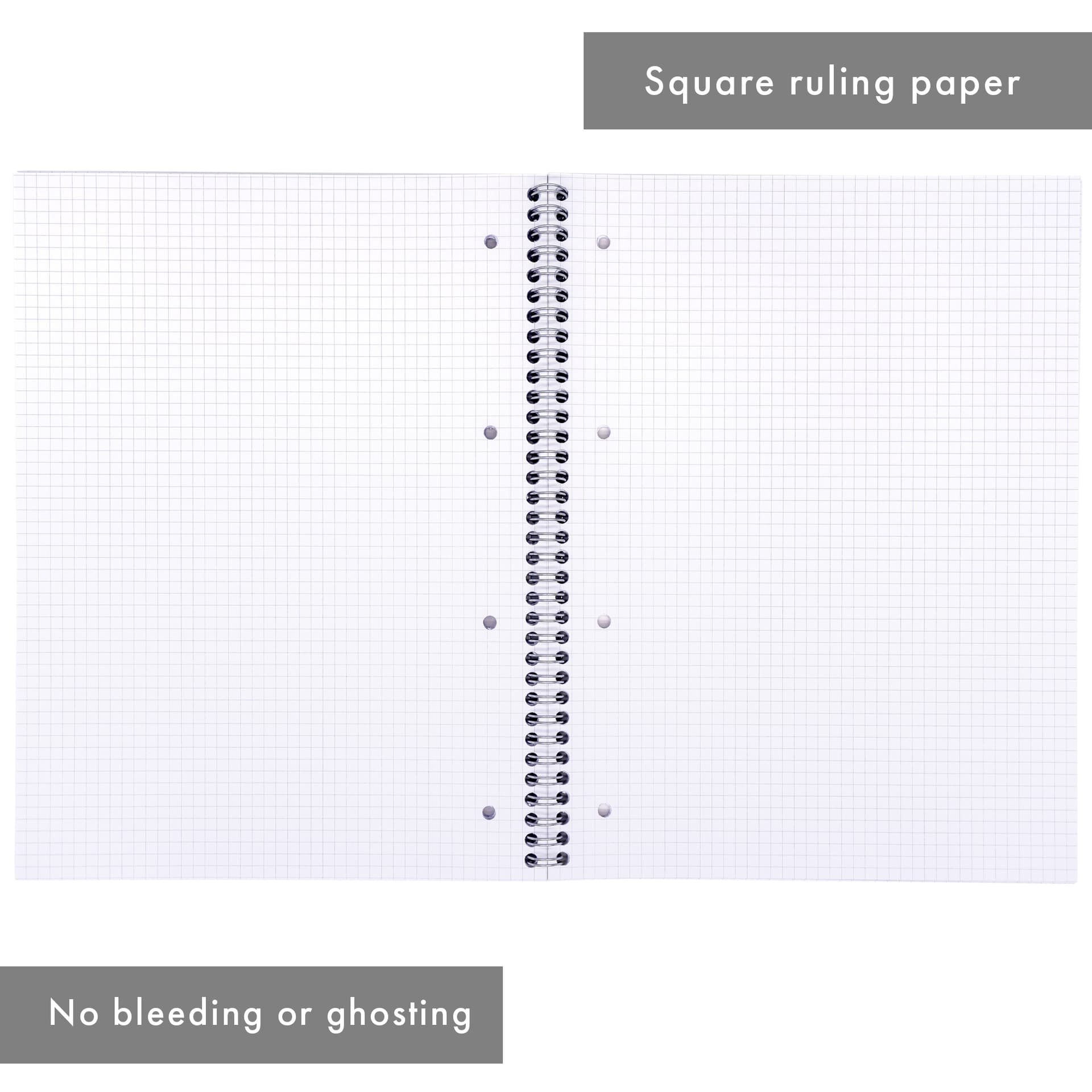 Collegeblok Pukka Pad Jotta A4 ruit 5x5mm 4-gaats 200 pagina's 80gr groen 2