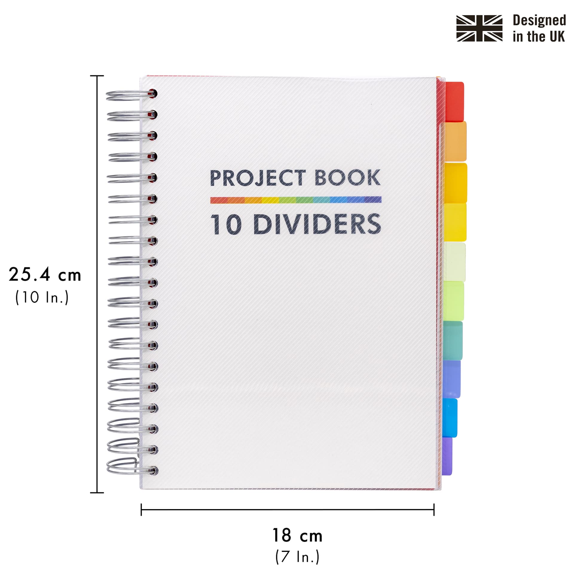 Projectboek Pukka Pad White B5 lijn 10-tabs 400 pagina's 80gr 3