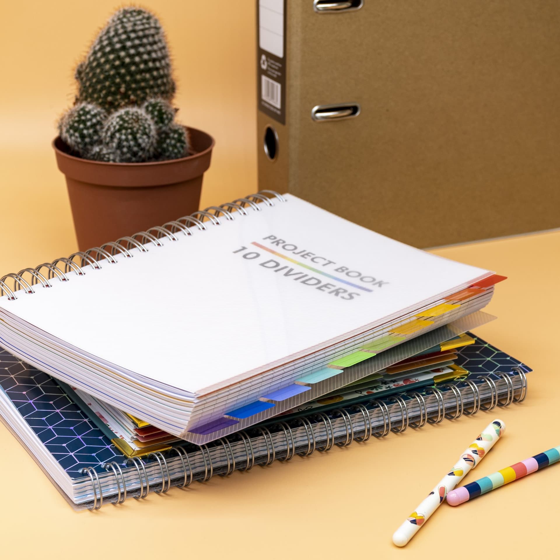 Projectboek Pukka Pad White B5 lijn 10-tabs 400 pagina's 80gr 6