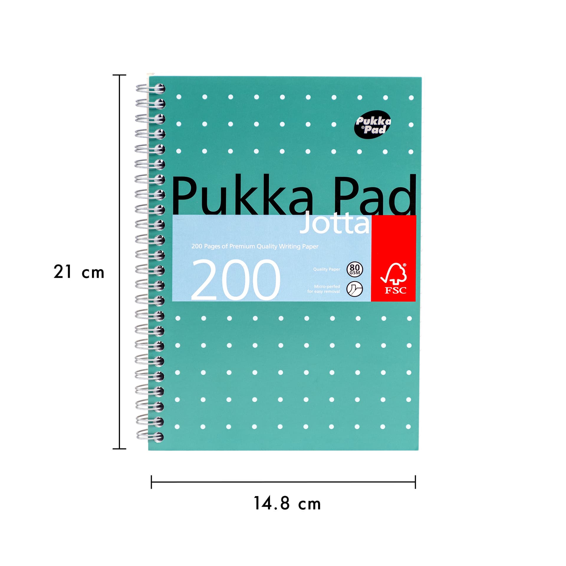Notitieboek Pukka Pad Jotta A5 lijn 200 pagina's 80gr groen 3
