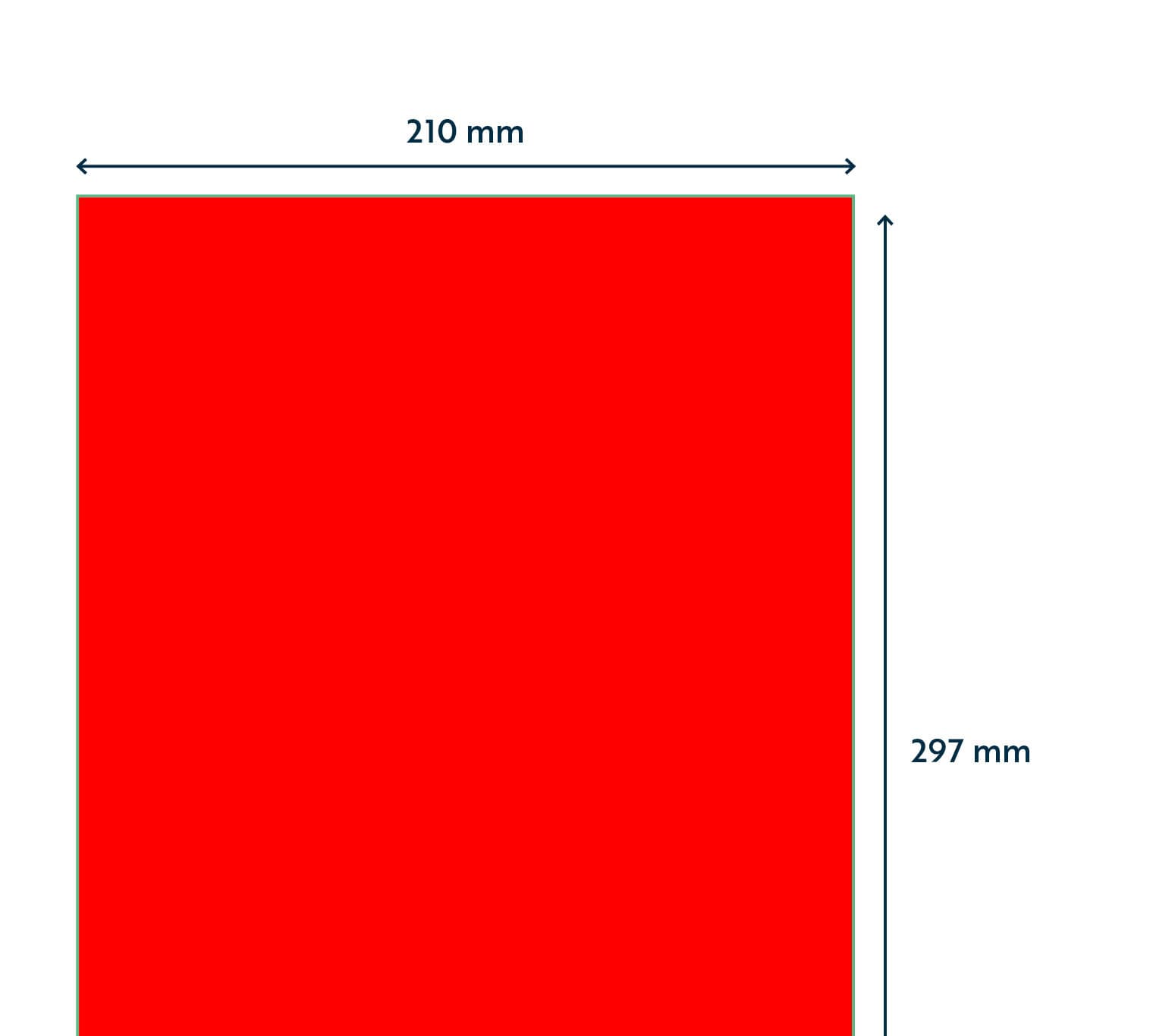 Etiket Rillprint 210x297mm fluor rood 100 stuks 2