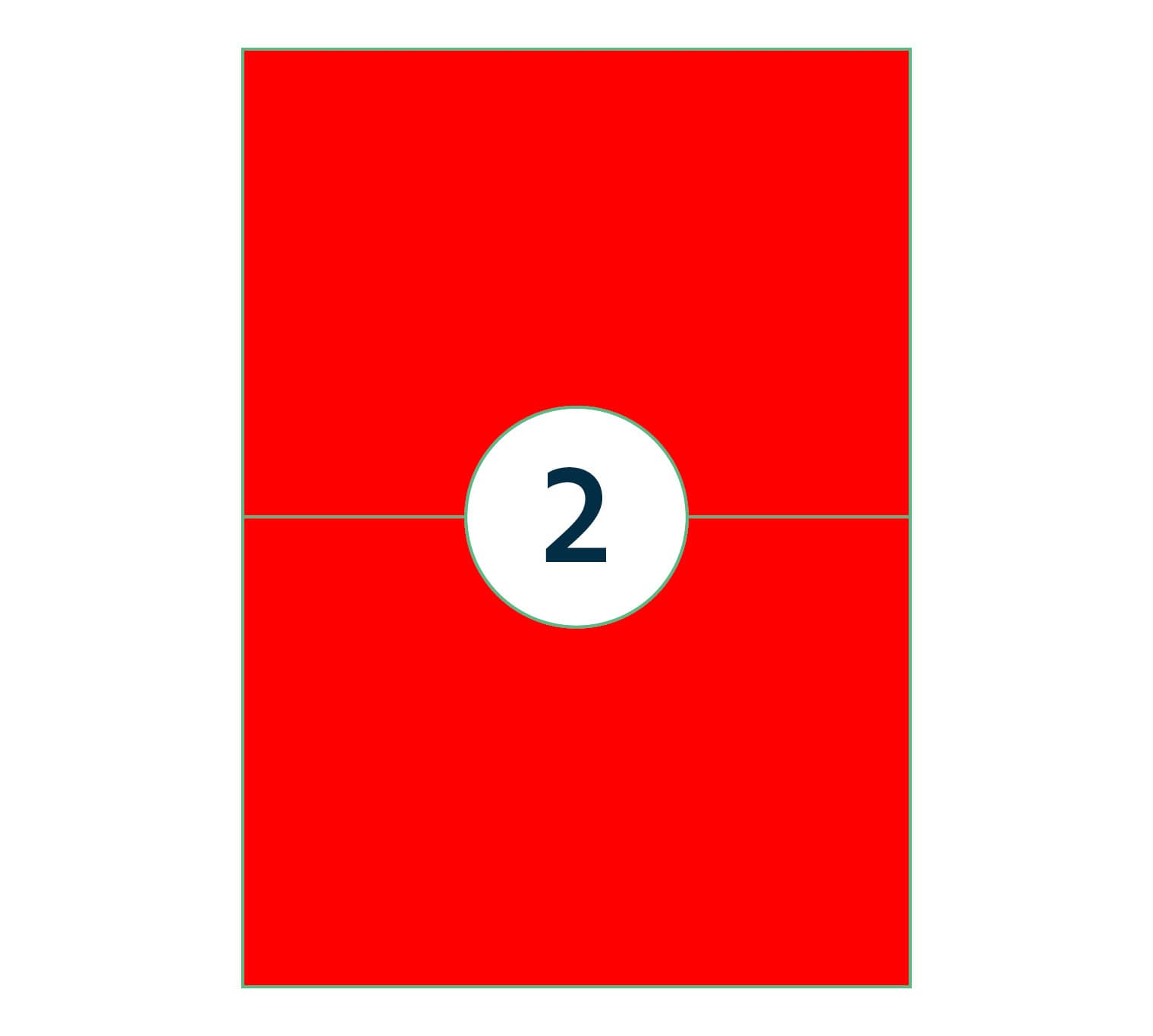 Etiket Rillprint 210x148mm fluor rood 200 stuks 3