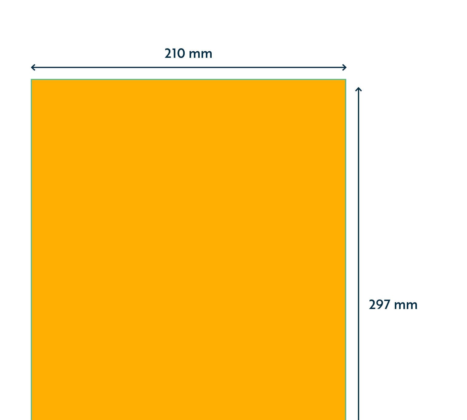 Etiket Rillprint 210x297mm fluor oranje 100 stuks 2