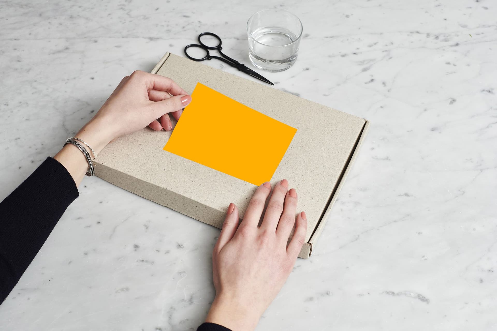 Etiket Rillprint 105x148mm fluor oranje 400 stuks 4