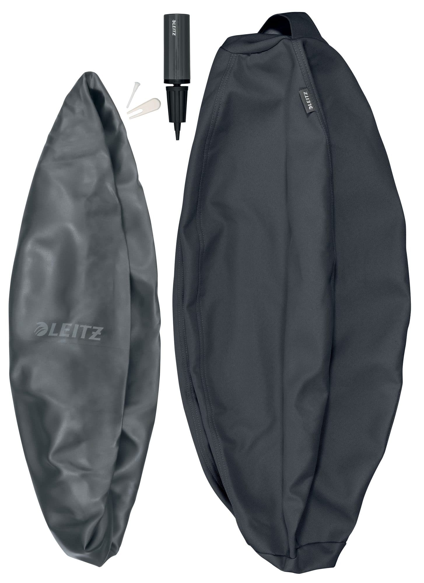 Actieve zitbal Leitz Ergo 55cm anti-rol donkergrijs 5