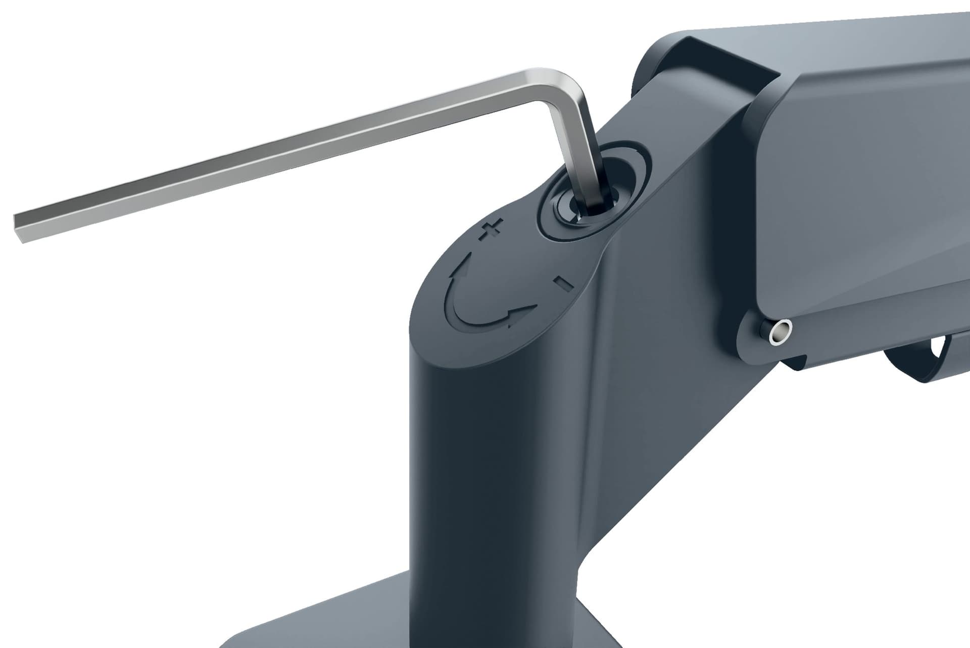 Monitorarm Leitz Ergo ruimtebesparend enkel donkergrijs 6