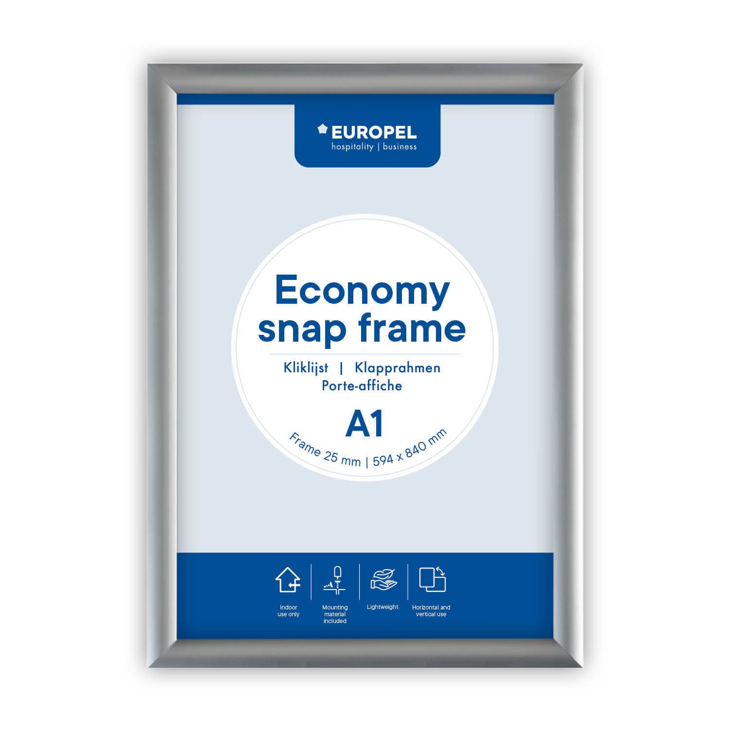 Kliklijst Europel Economy A1 zilver