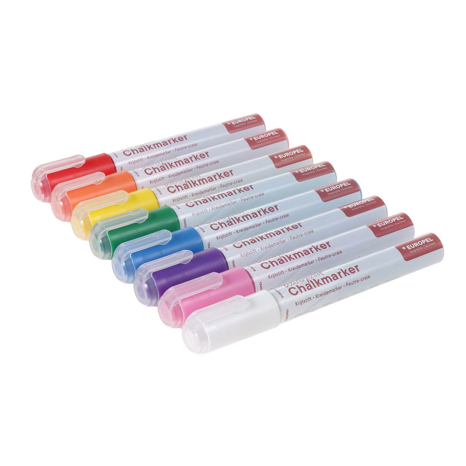 Krijtstift Europel watervast 3-6mm assorti etui 8 stuks 3