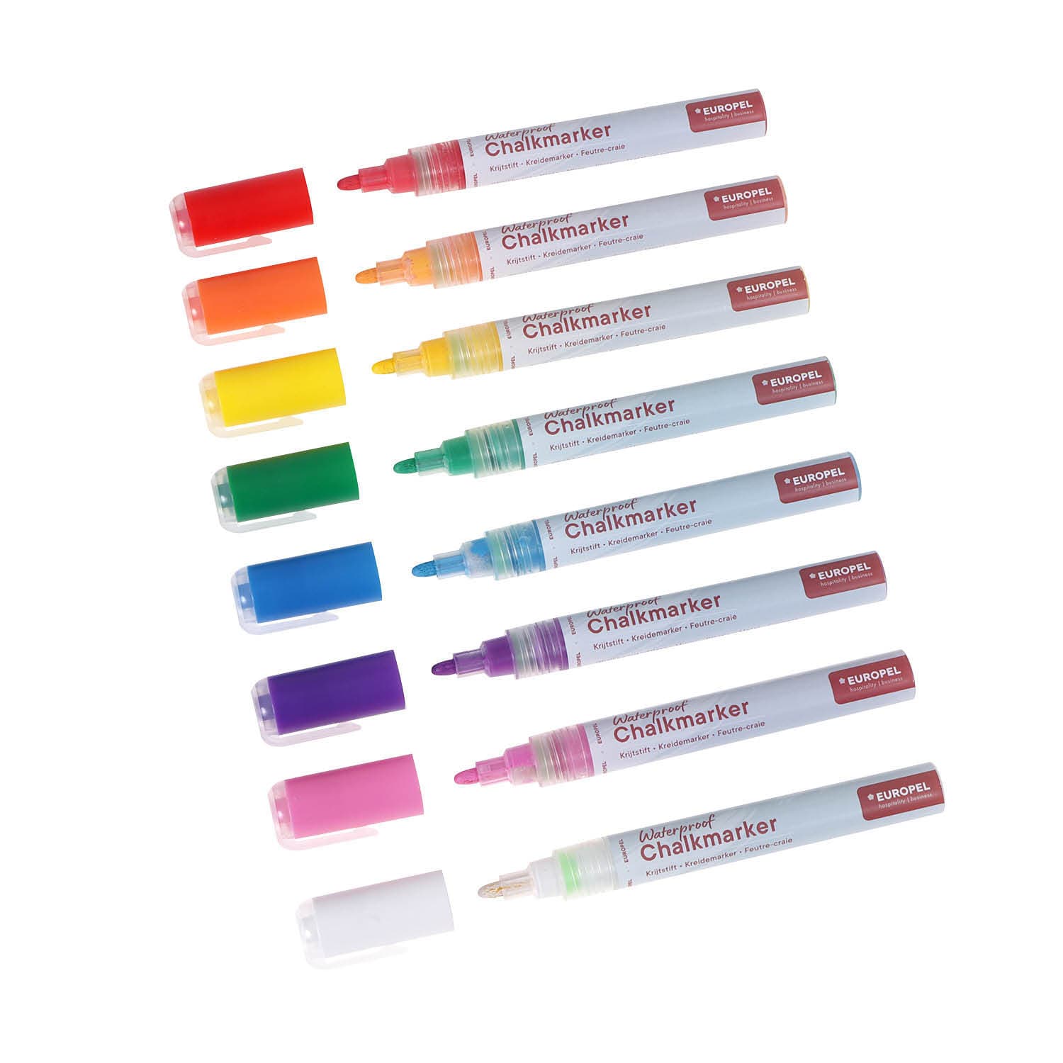 Krijtstift Europel watervast 3-6mm assorti etui 8 stuks 5