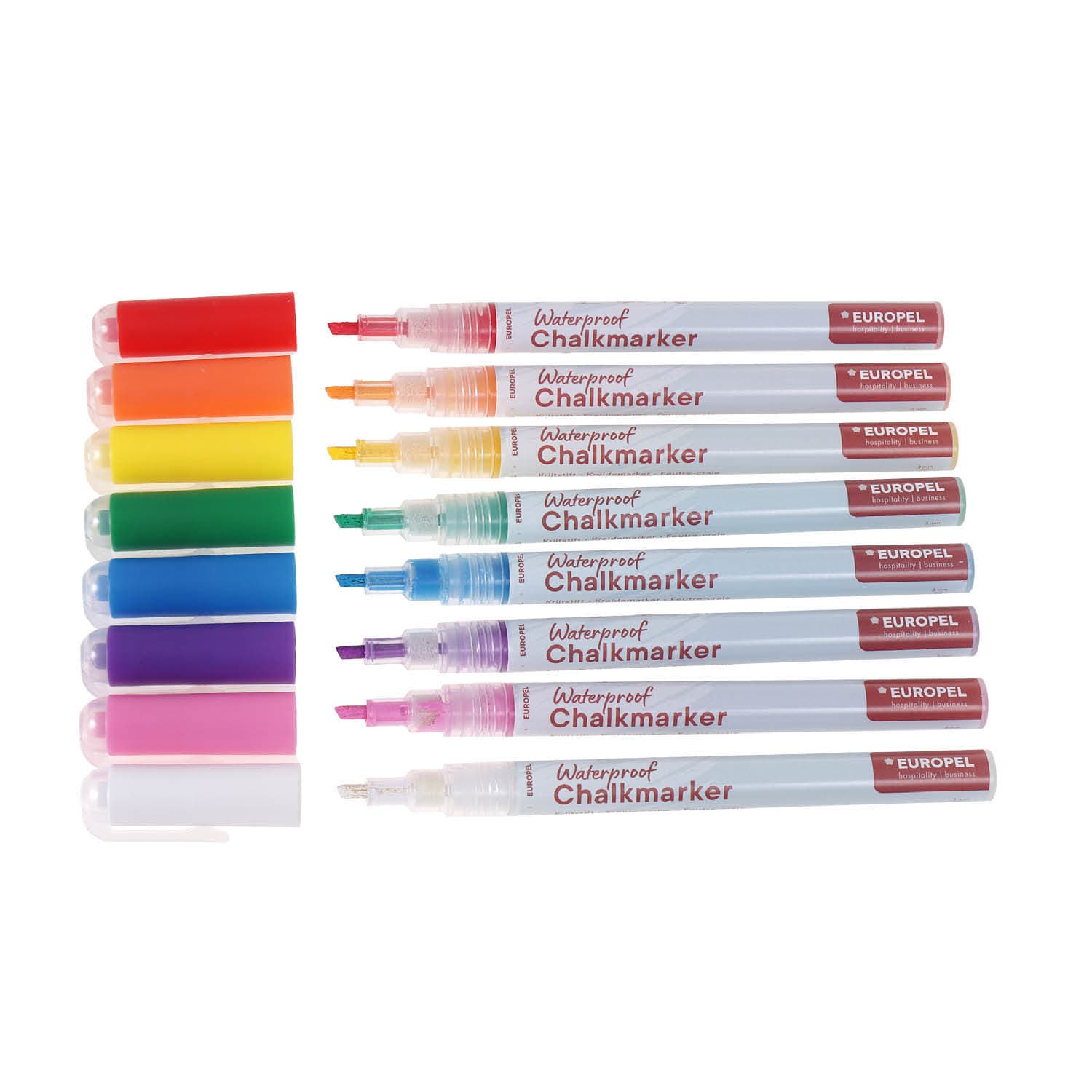 Krijtstift Europel watervast 1-3mm assorti etui 8 stuks 5