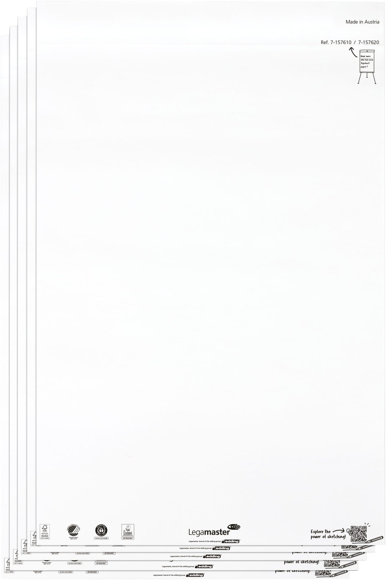 Flipoverpapier Legamaster SKETCH ECO blanco 5x 20 vellen 2