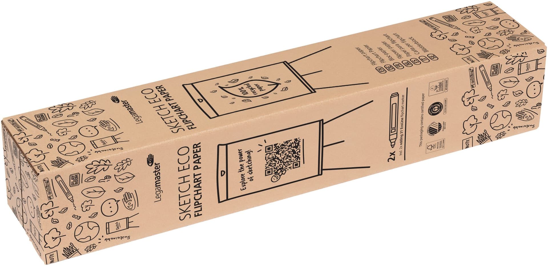 Flipoverpapier Legamaster SKETCH ECO blanco 2x 50 vellen 5