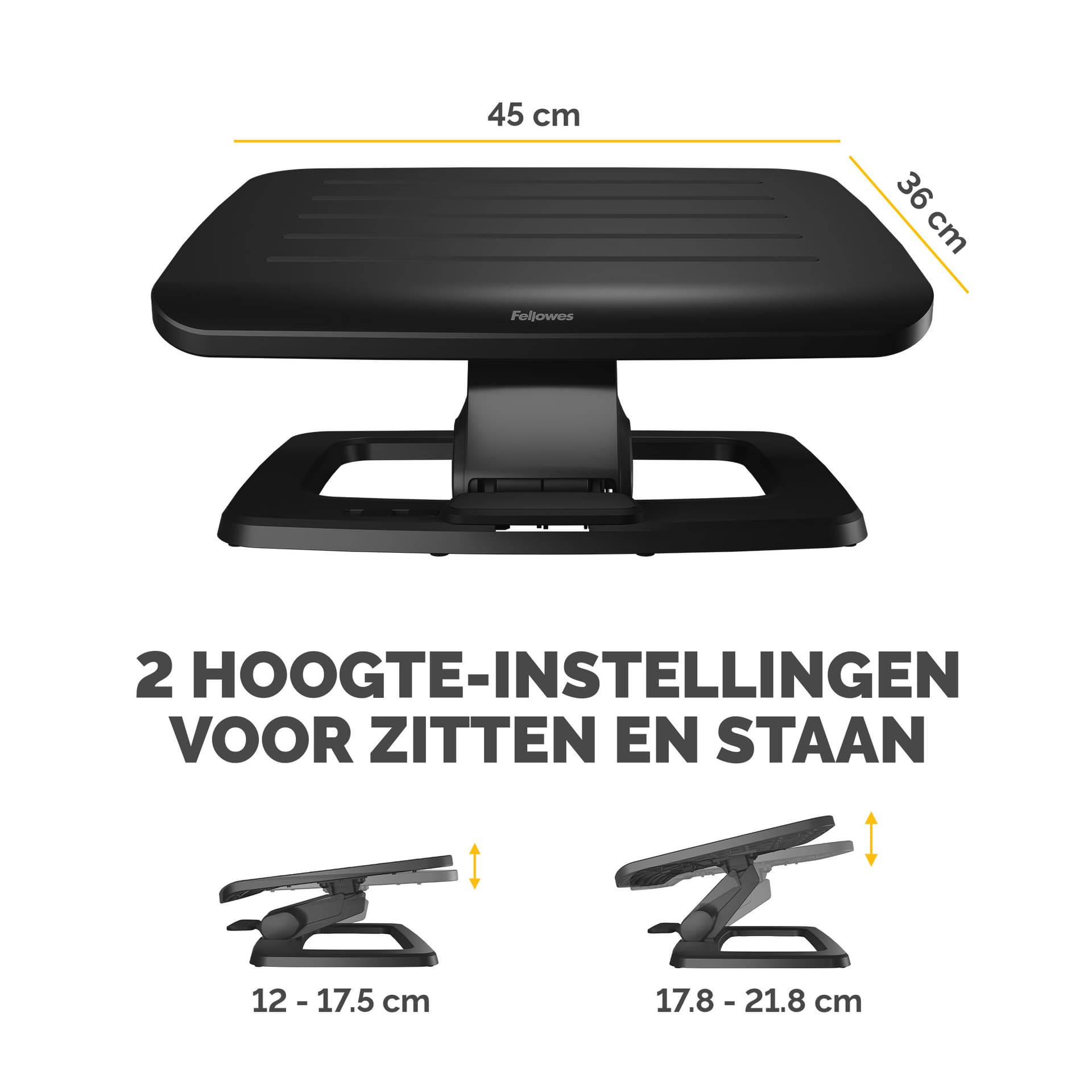 Voetensteun Fellowes Hana LT zwart 2