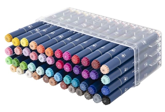 Alcoholmarkers Nassau Arts duopunt set à 48 kleuren 3