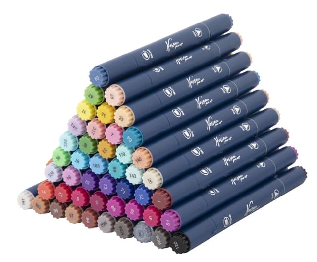 Alcoholmarkers Nassau Arts duopunt set à 48 kleuren 4