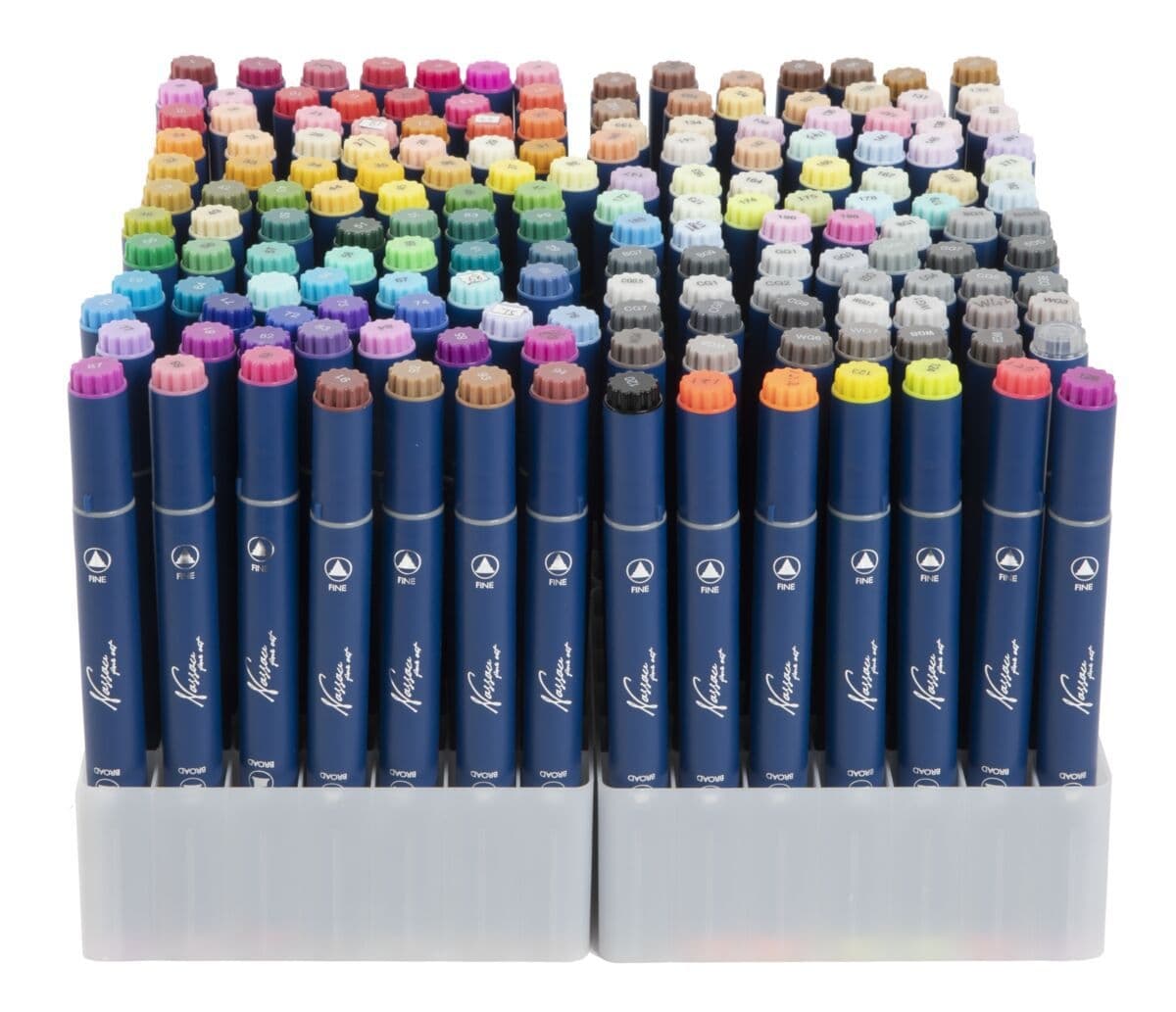 Alcoholmarkers Nassau Arts duopunt set à 168 kleuren 4