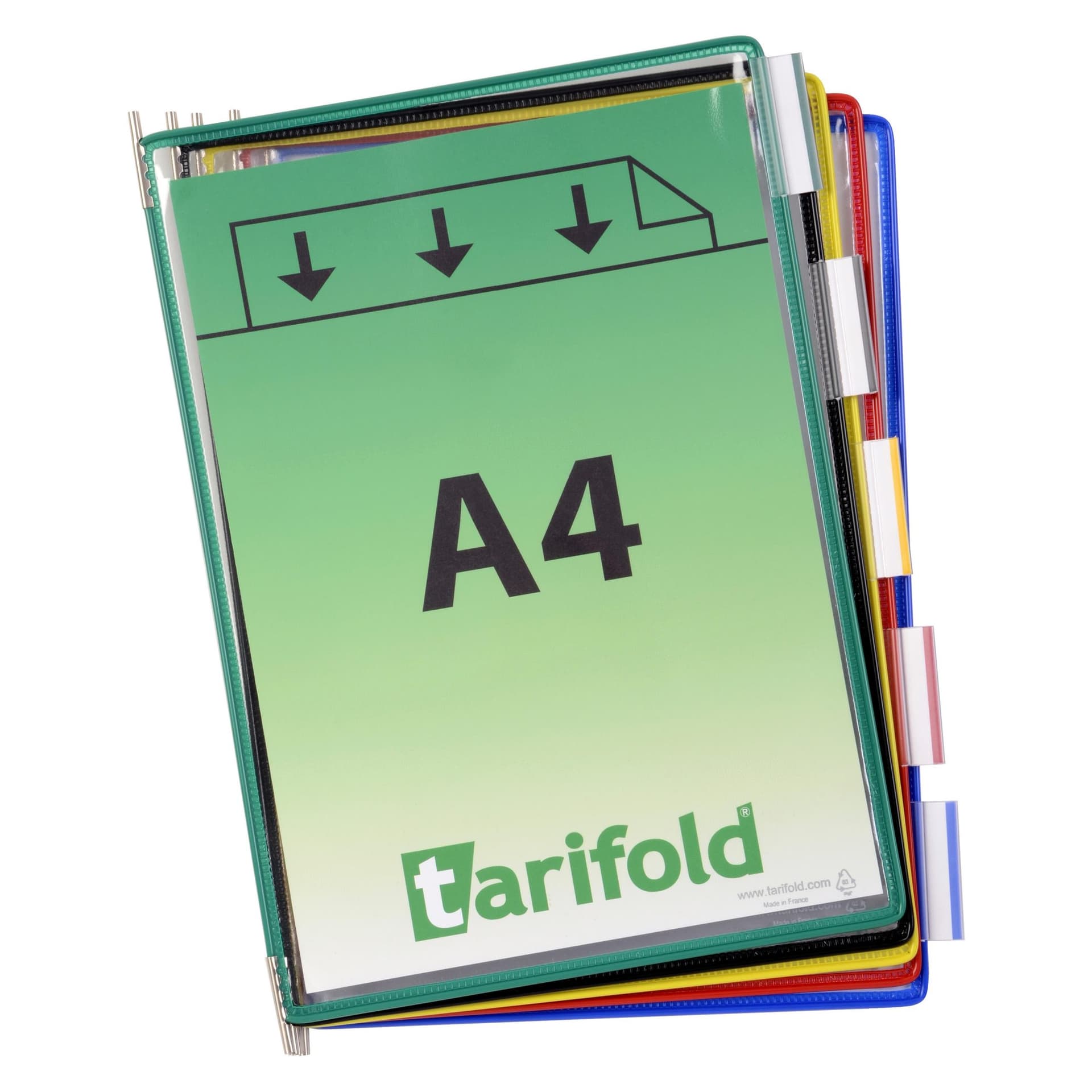 Zichtpaneel Tarifold A4 verticaal assorti 10 stuks 2