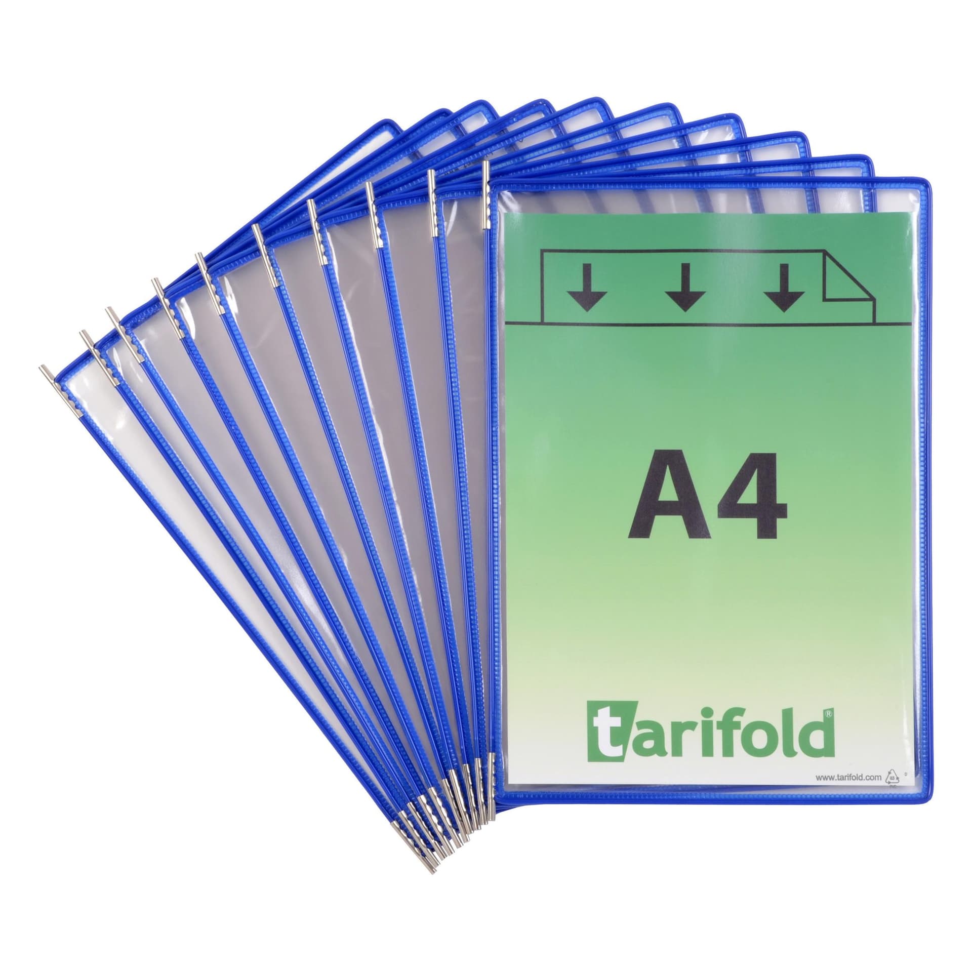 Zichtpaneel Tarifold A4 verticaal blauw 10 stuks 3