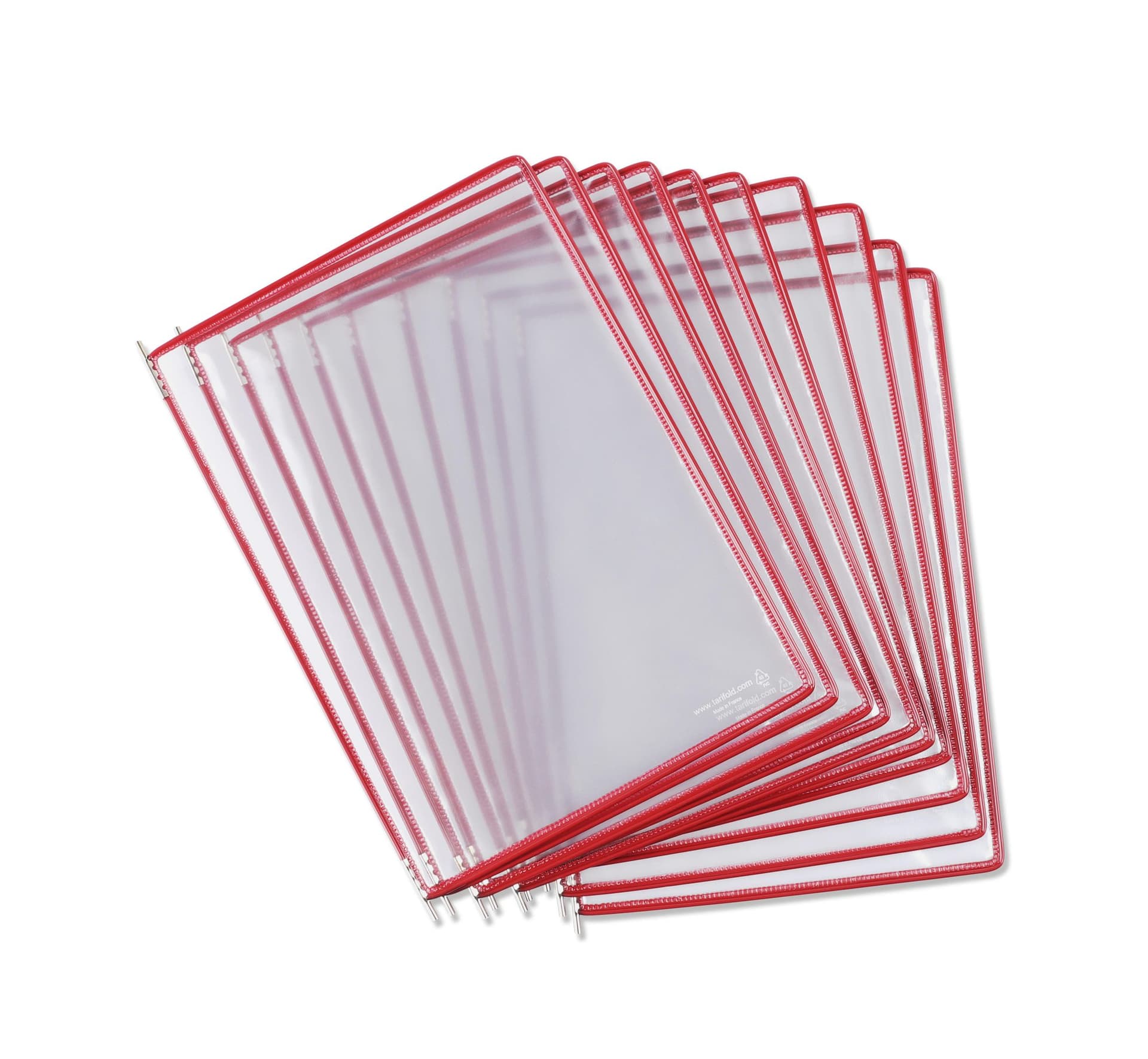 Zichtpaneel Tarifold A4 verticaal rood 10 stuks 3