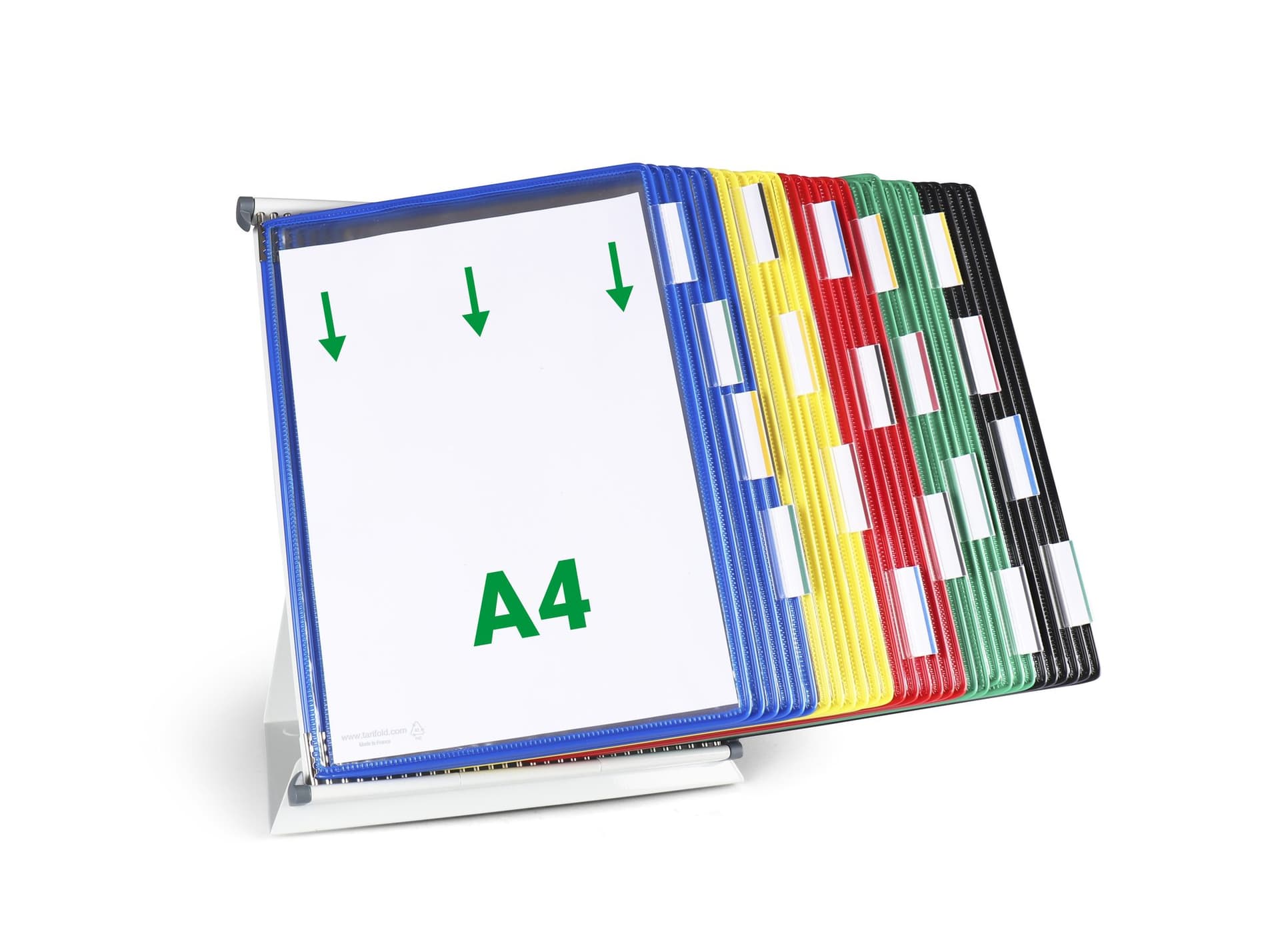 Zichtpanelensysteem bureau Tarifold metaal A4 met 30-tassen assorti 3