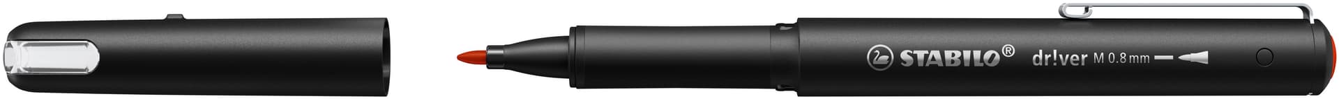 Fineliner STABILO dr!ver medium rood