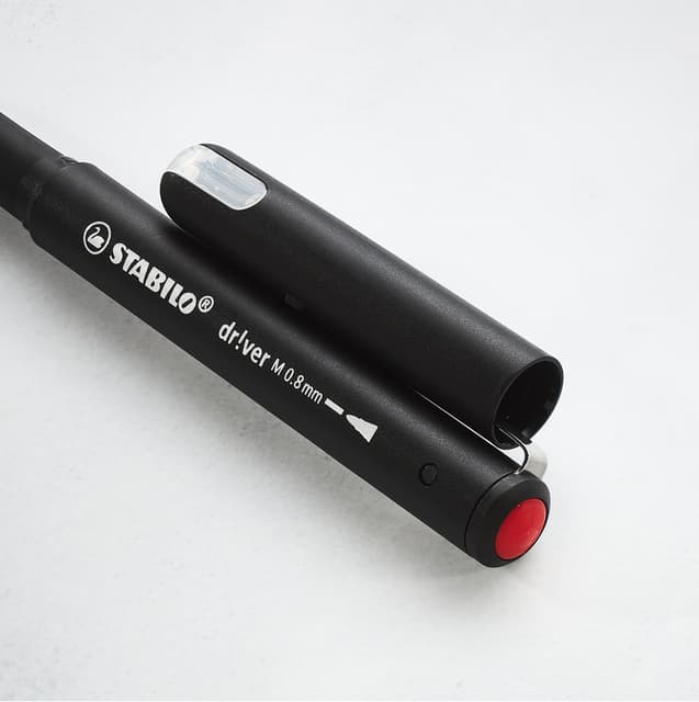 Fineliner STABILO dr!ver medium rood 3