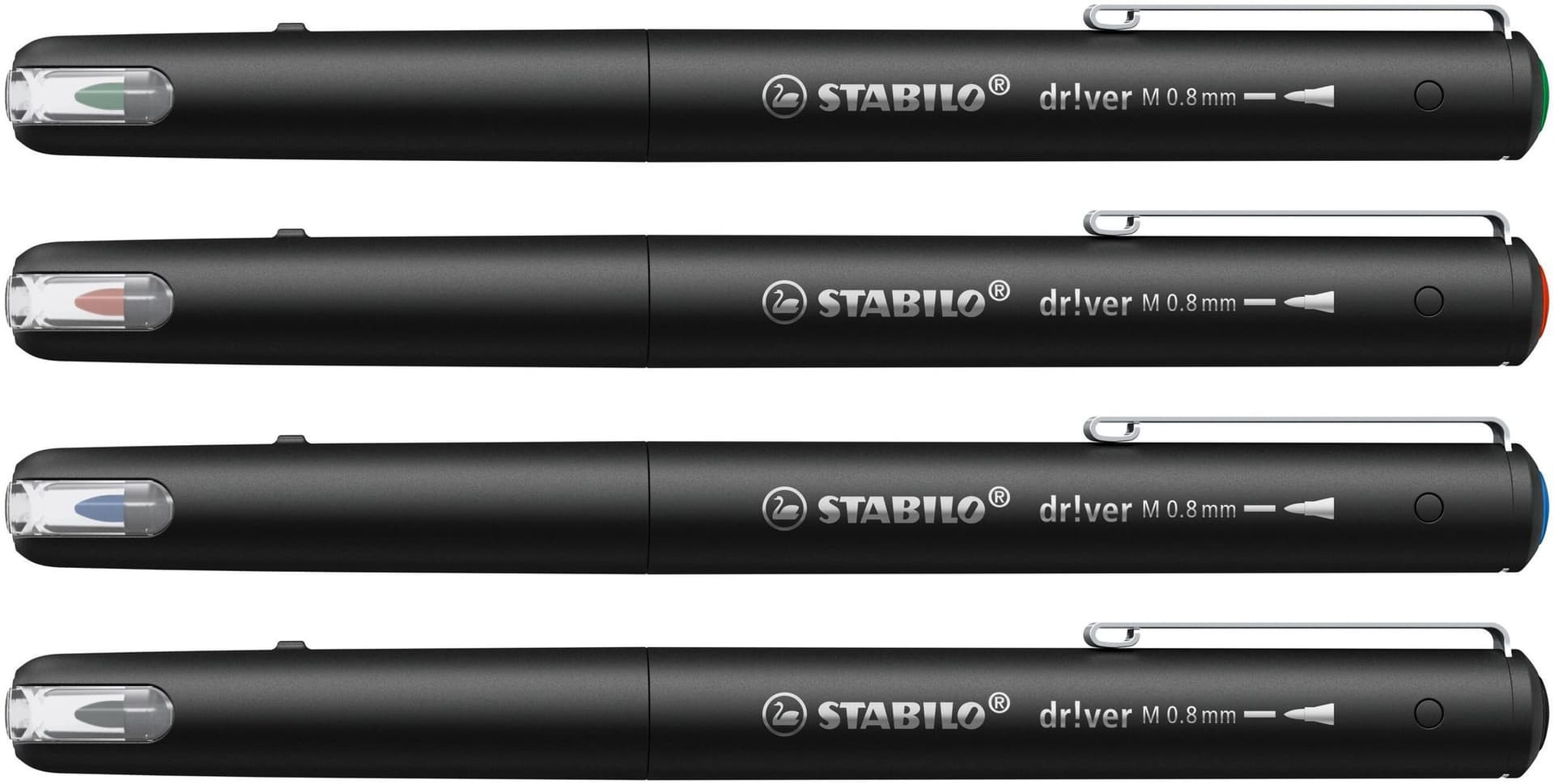 Fineliner STABILO dr!ver medium assorti 4 stuks 3