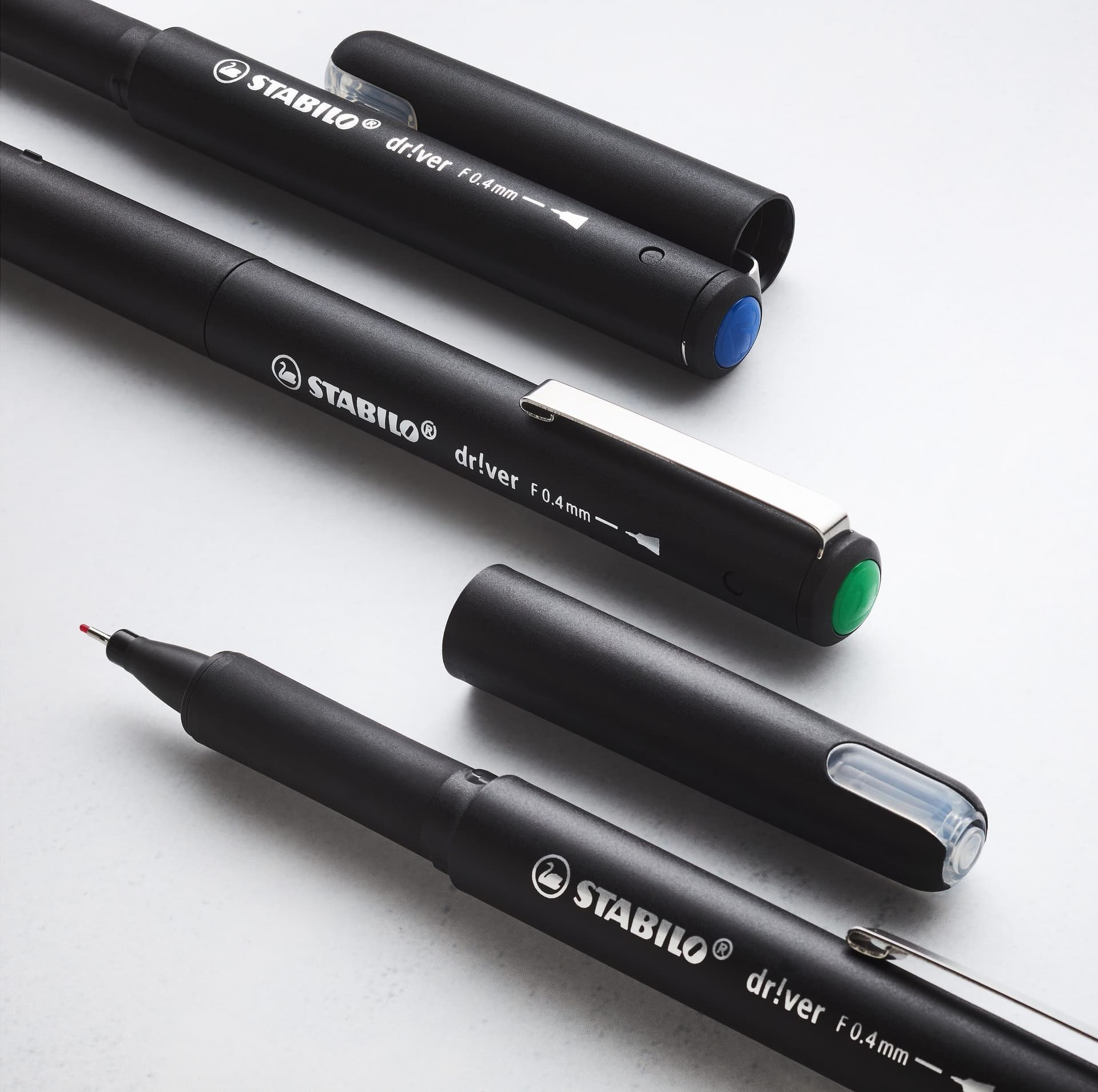 Fineliner STABILO dr!ver fijn zwart 3