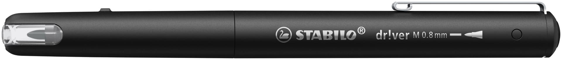 Fineliner STABILO dr!ver medium zwart 2