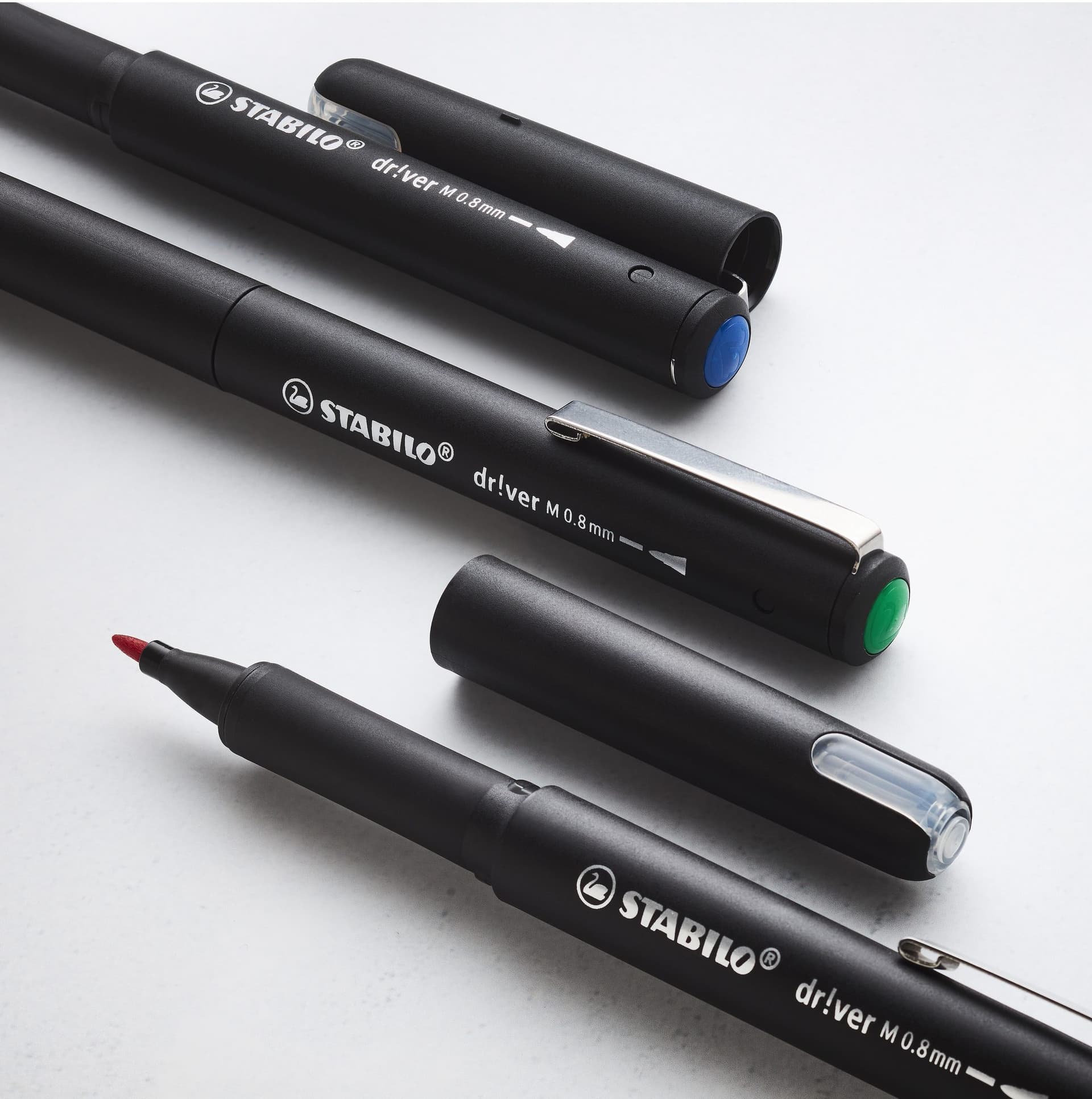 Fineliner STABILO dr!ver medium zwart 4