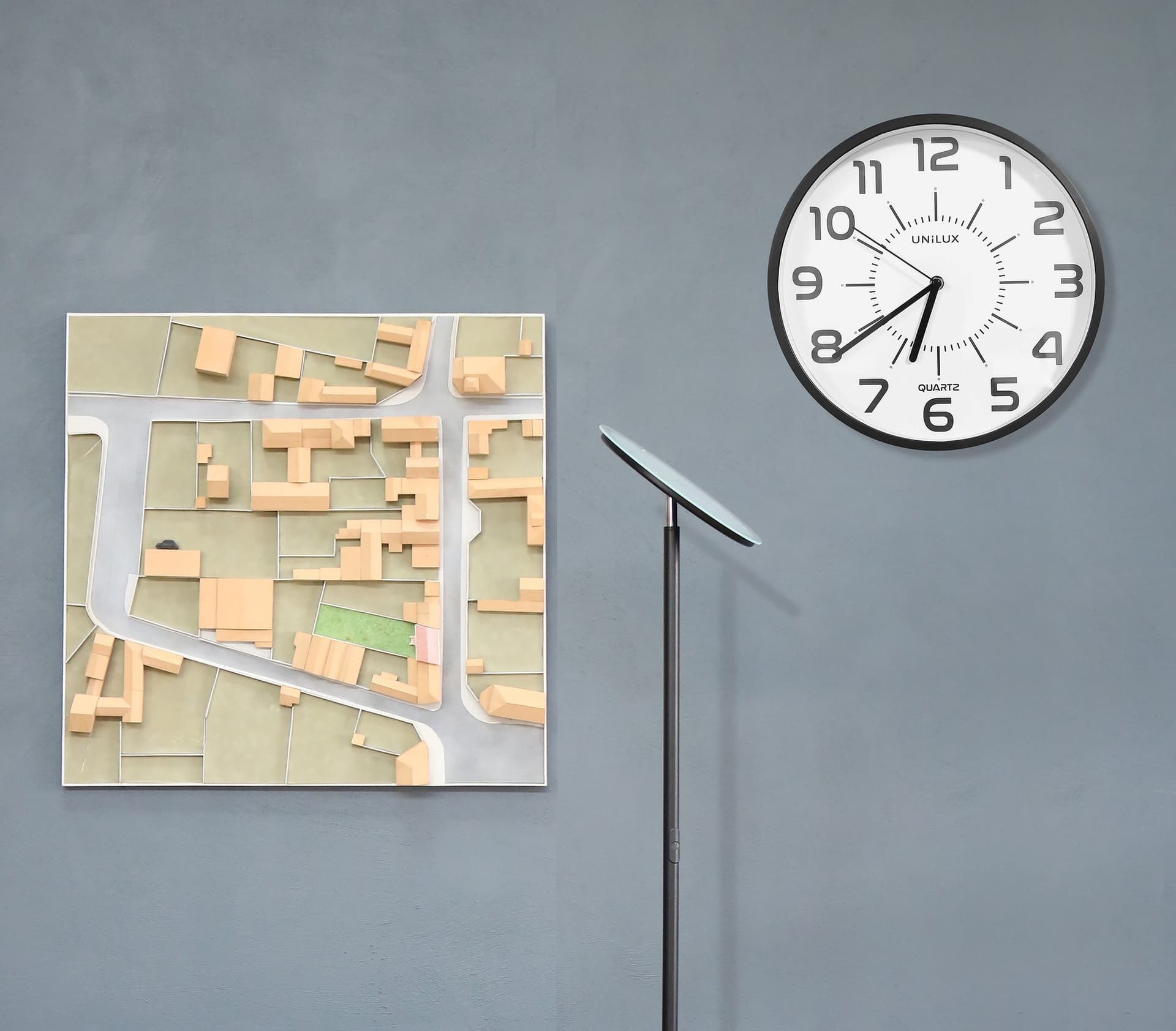 Wandklok Unilux Pop  Ø 30.5cm kunststof zwart 4