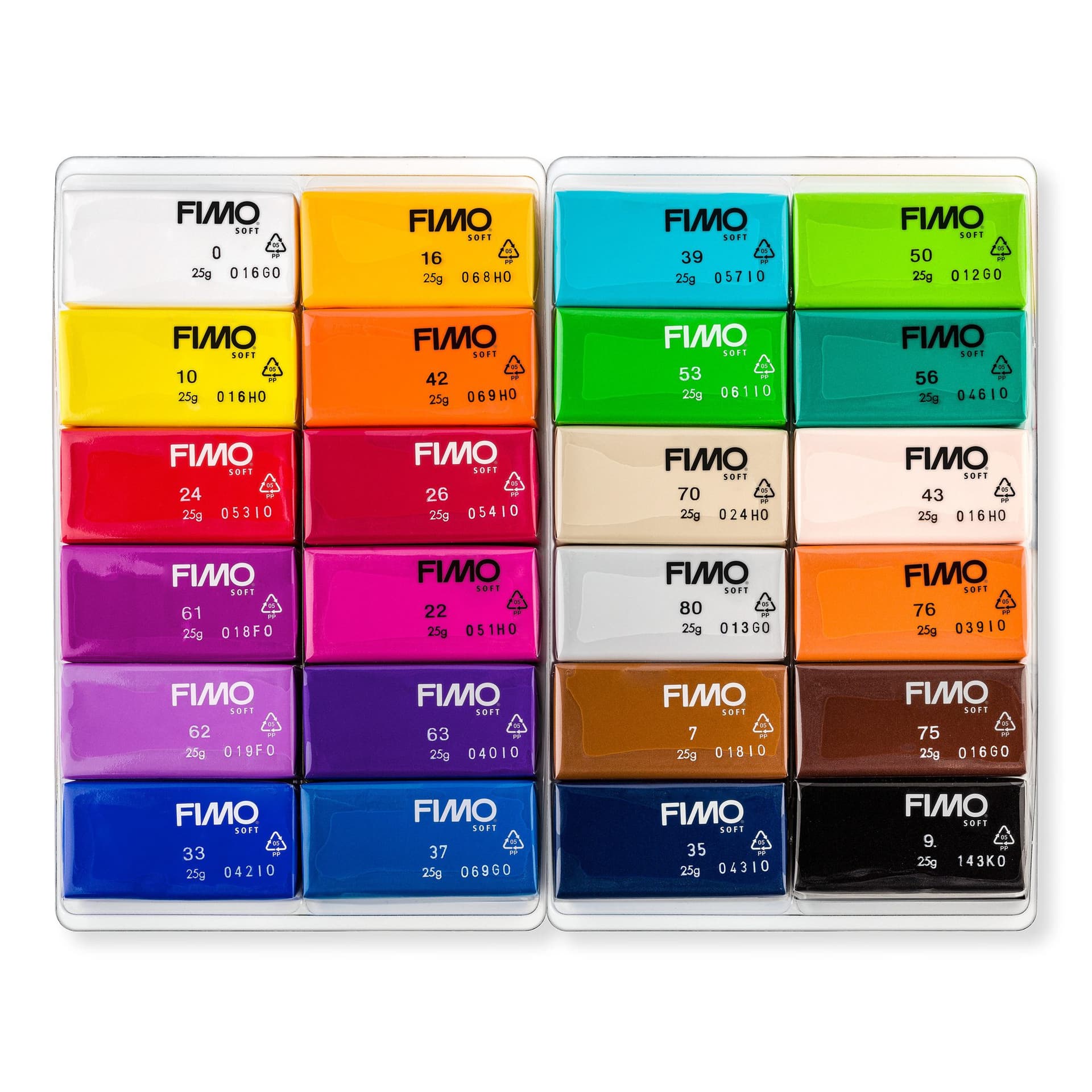 Boetseerklei Staedtler Fimo soft 8023C assorti 24 stuks 2
