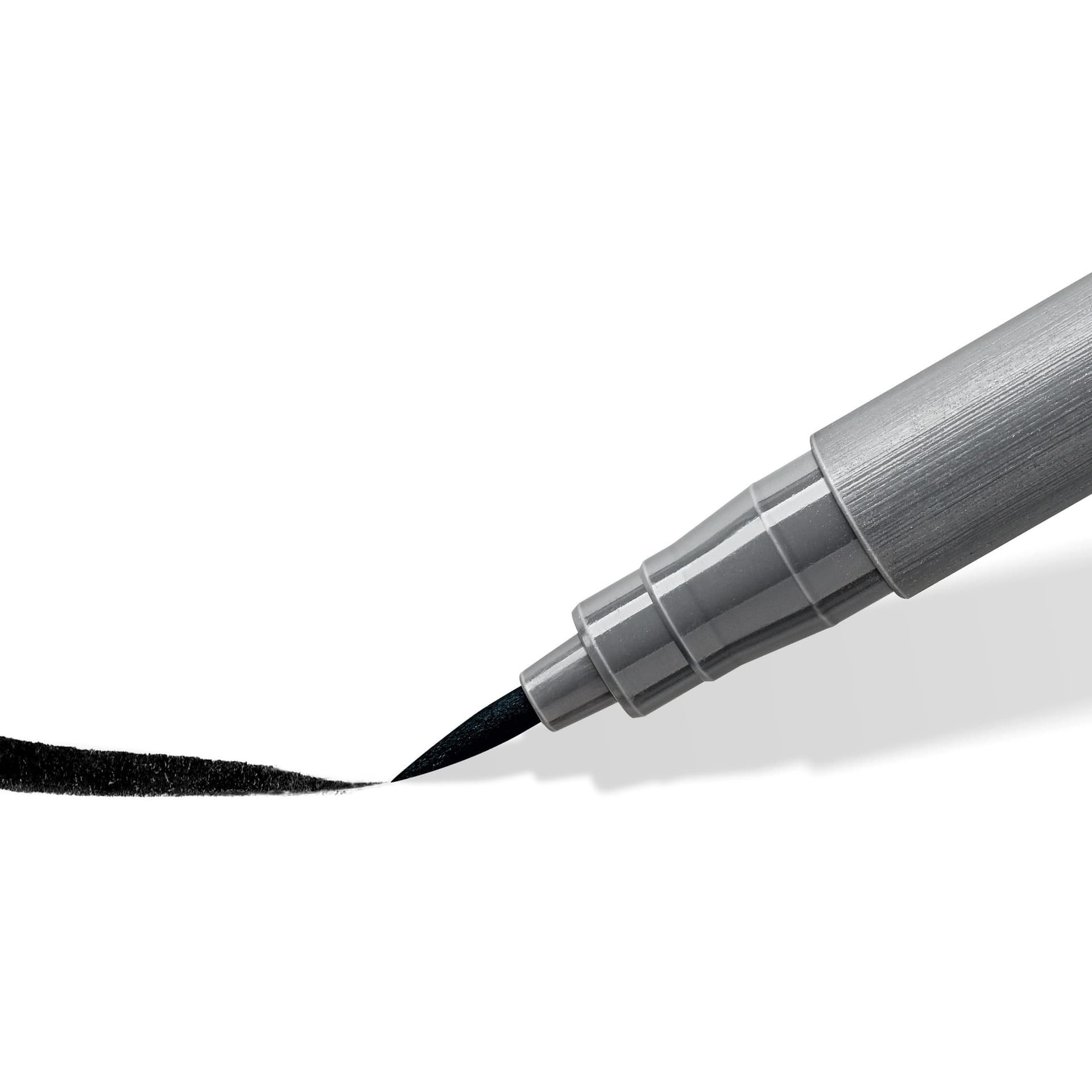 Brushpen Staedtler pigment pen etui à 6 grijze kleuren 3
