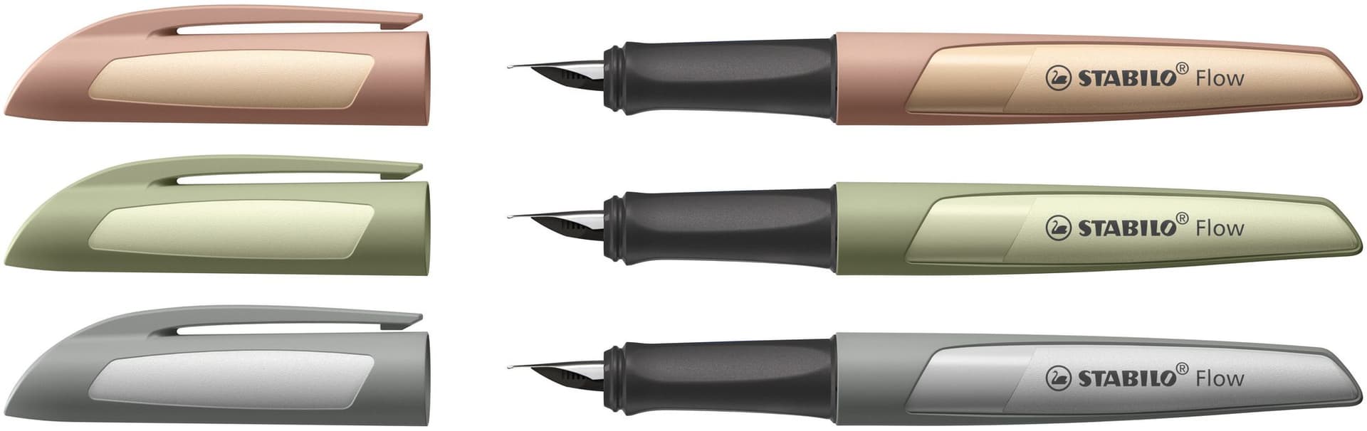 Vulpen STABILO Flow medium lichtbruin 4