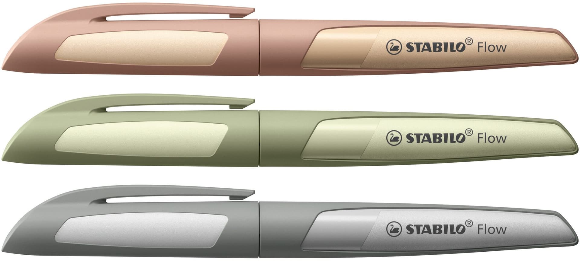 Vulpen STABILO Flow medium grijs blister à 1 stuk 6