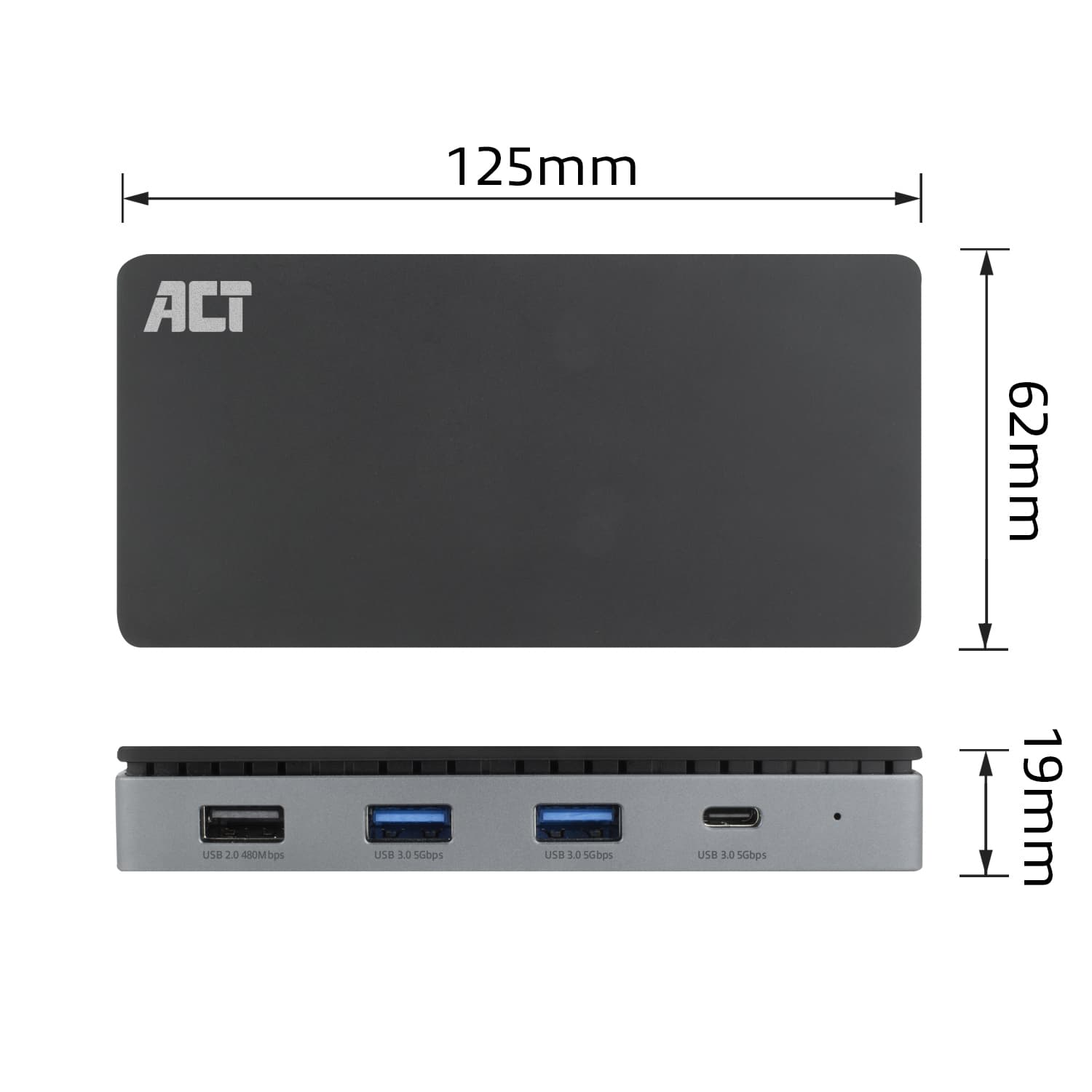 Dockingstation ACT USB-C 4K MST voor 2 HDMI monitoren 6
