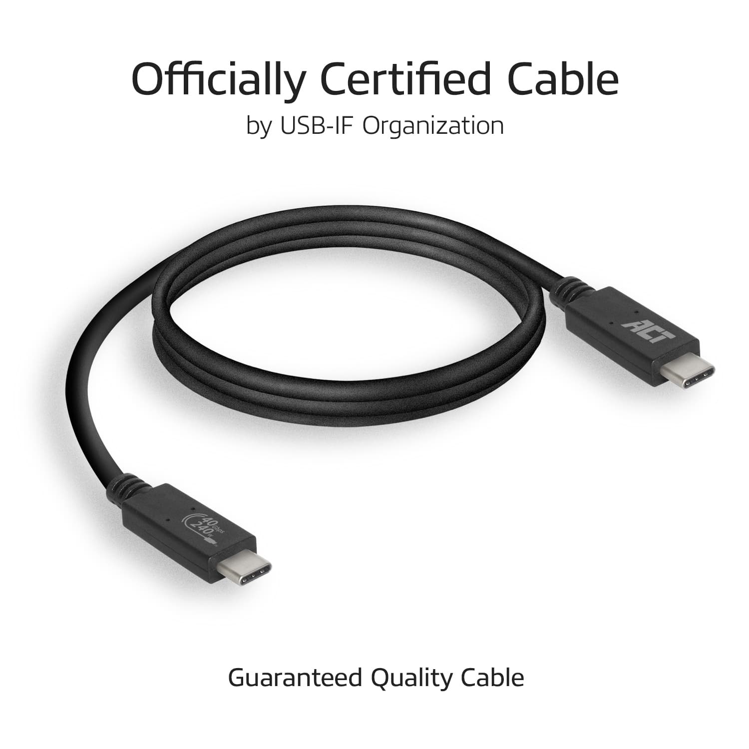Kabel ACT USB4 40Gbps USB-C USB-IF 3