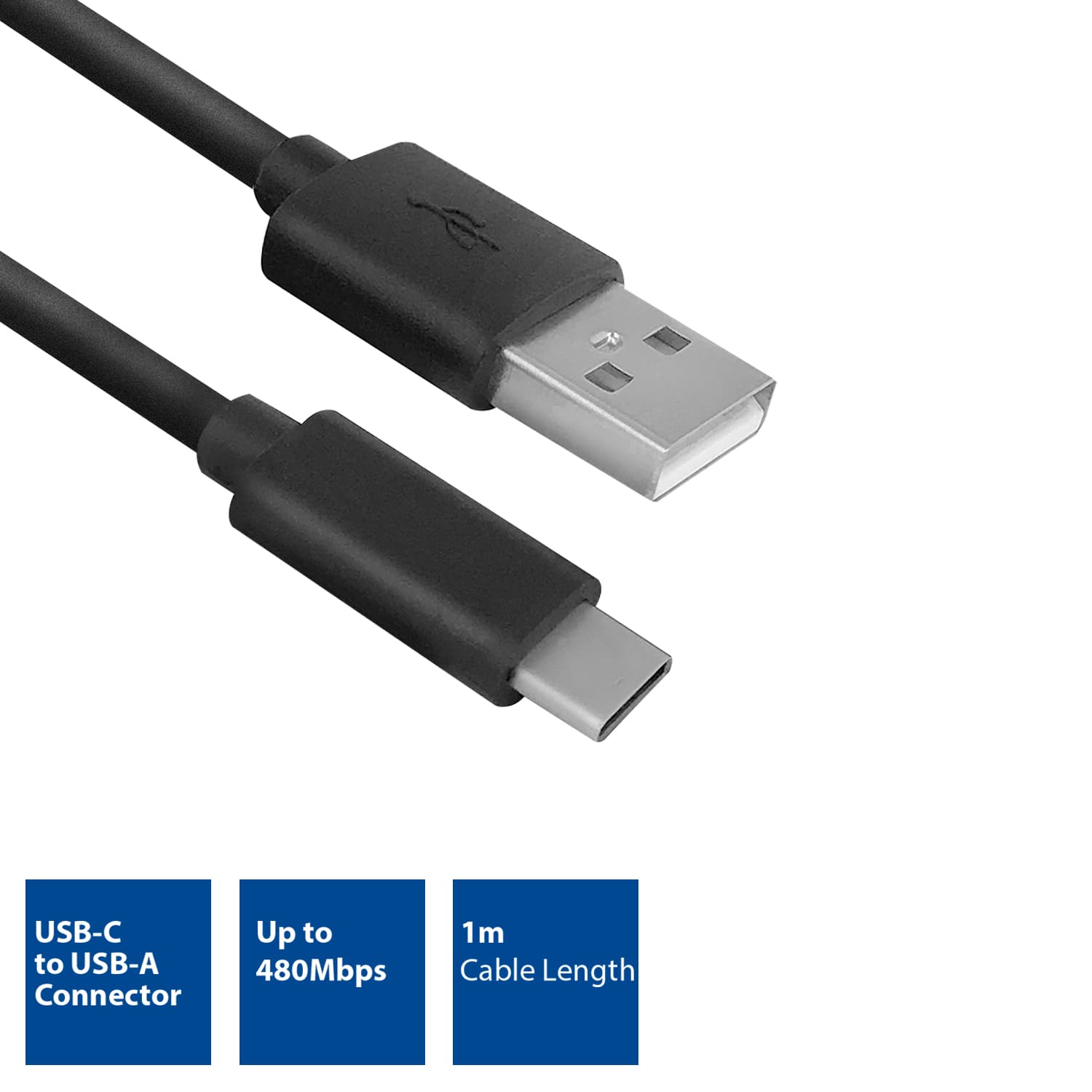 Kabel ACT USB 2.0 USB-A naar USB-C 1 meter 2