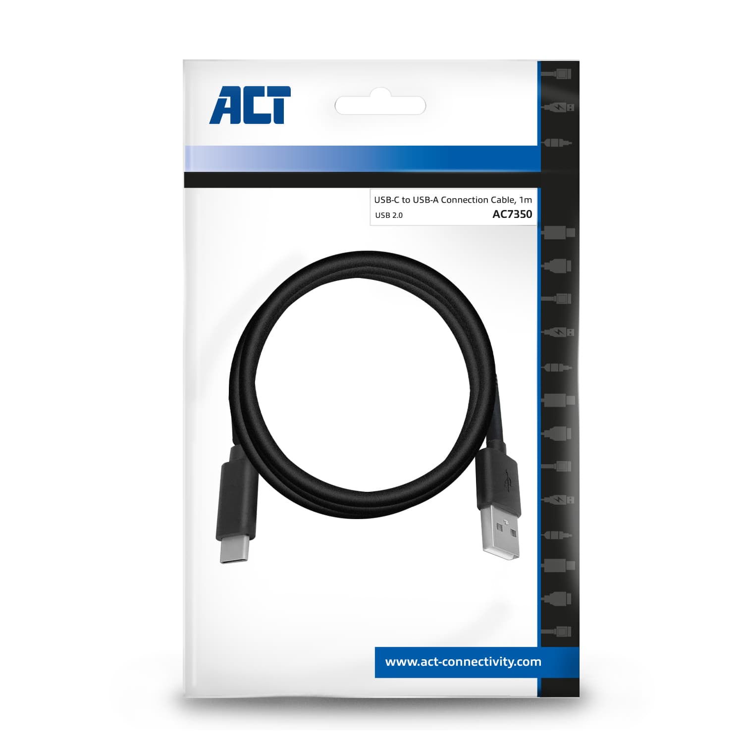 Kabel ACT USB 2.0 USB-A naar USB-C 1 meter 4