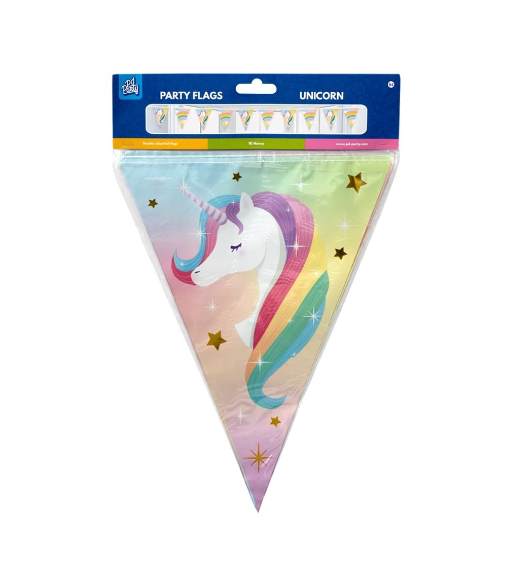 Vlaggenlijn Unicorn folie 10 meter 2