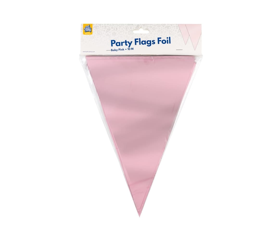 Party Flag Foil Baby Pink 2