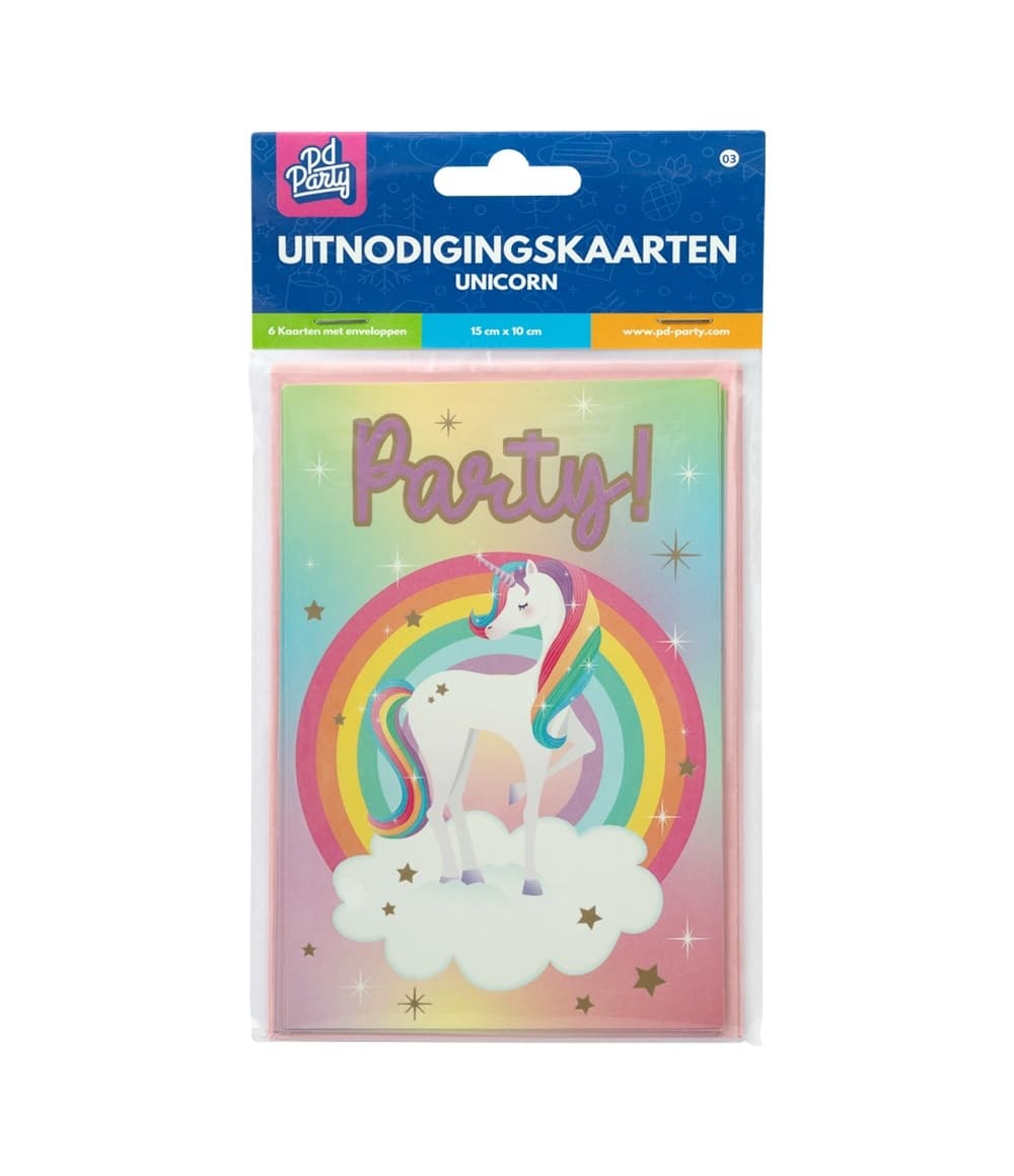 Uitnodigingskaarten Unicorn 5