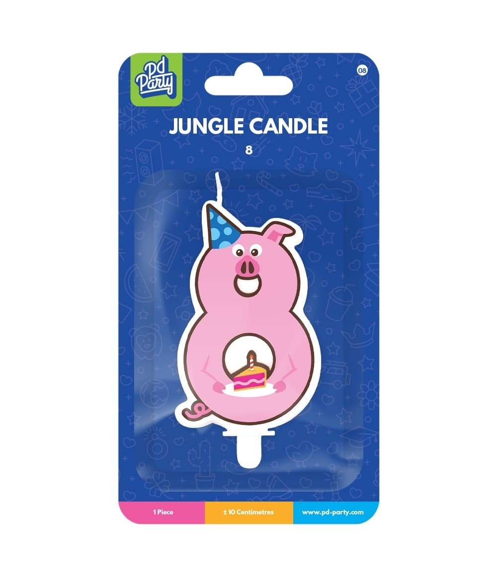Jungle candle 8 Pig 2
