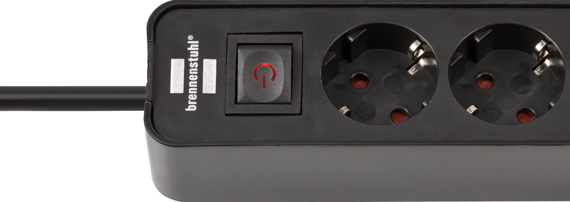 Stekkerdoos Brennenstuhl Ecolor 4vdig incl 2 USB C 1.5m zwart 2