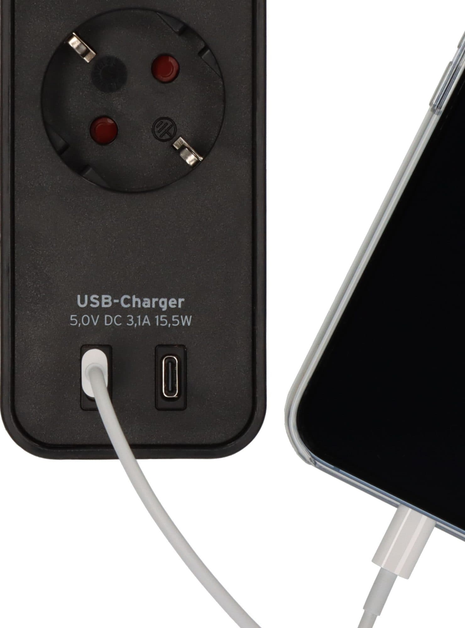 Stekkerdoos Brennenstuhl Ecolor 4vdig incl 2 USB C 1.5m zwart 3