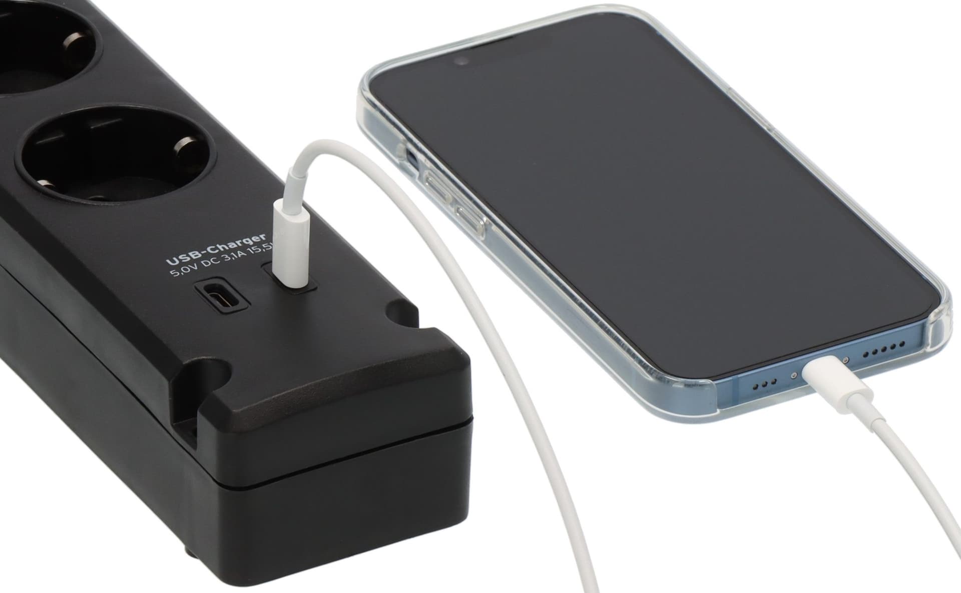 Stekkerdoos Brennenstuhl Bremounta 5vdig incl 2 USB C 3 meter zwart 3