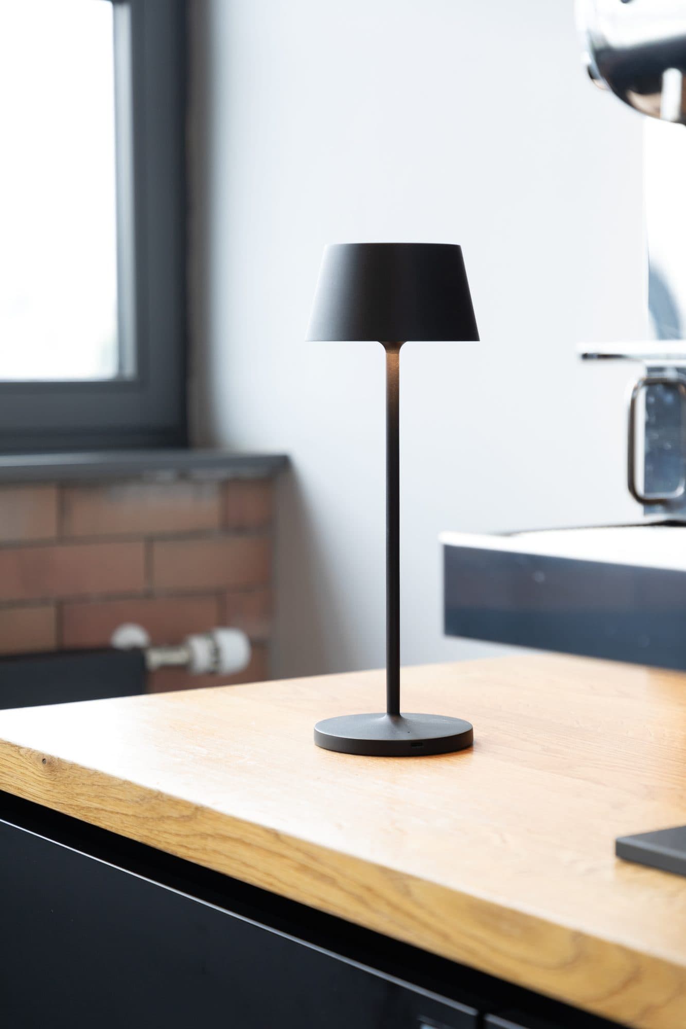 Tafellamp MAUL Nina LED oplaadbaar dimbaar zwart 2